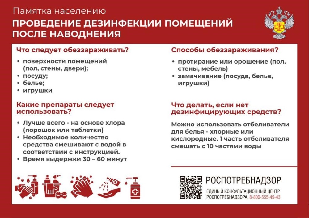 Памятки для населения в период паводка