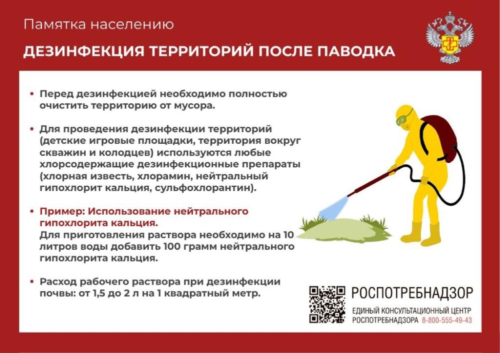 Памятки для населения в период паводка